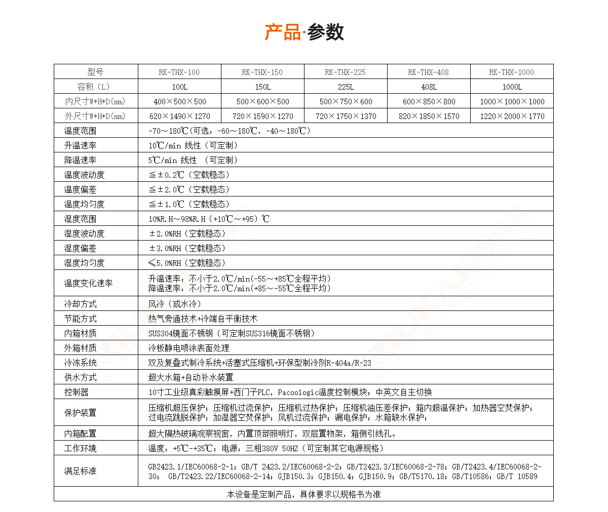 环境应力筛选设备参数图